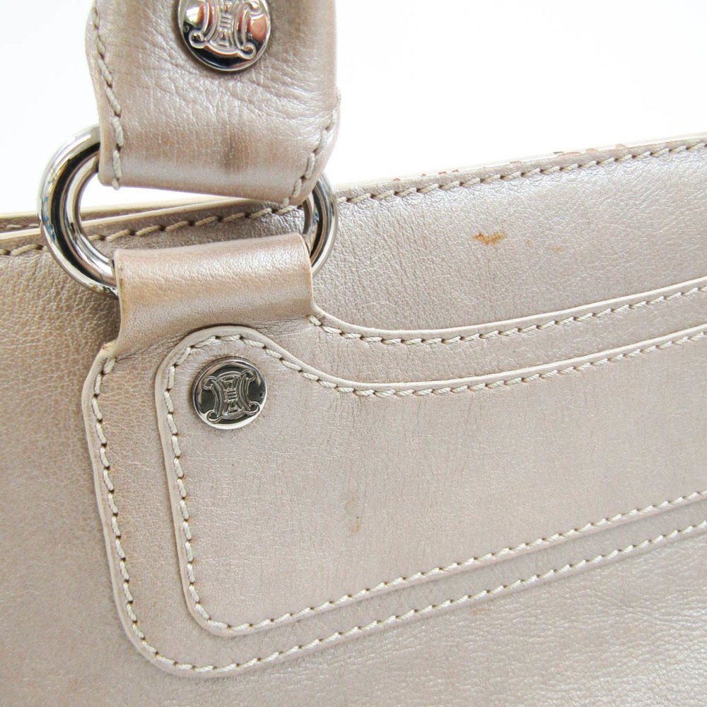 Celine BoogieChampagne Leather Handbag - Picture 6 of 14